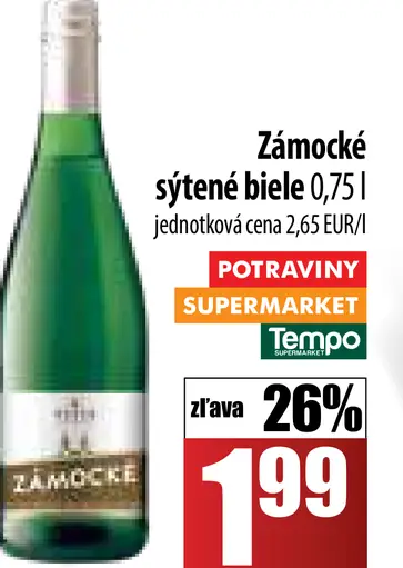 Zámocké šumivé biele