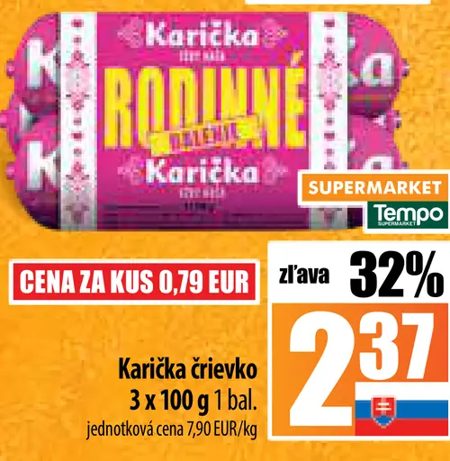 Karička črievko