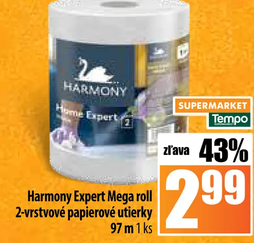 Harmony Expert Mega roll 2-vrstvové papierové utierky