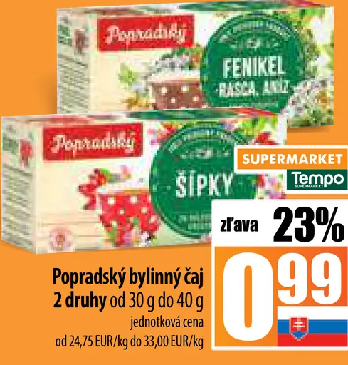 Popradský Bylinný čaj šípky