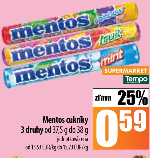 Mentos Mint cukríky