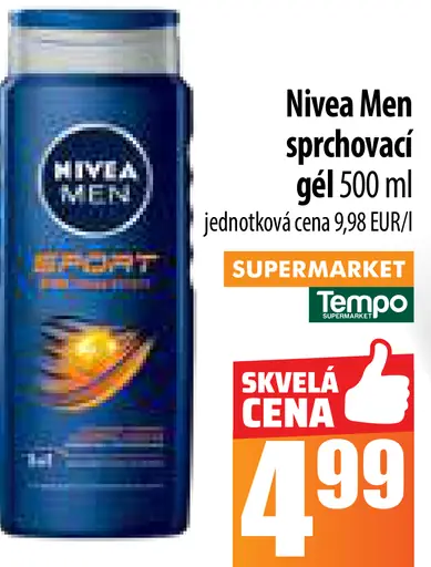 Nivea Men sprchový gél 3v1