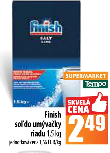 Finish Soľ do umývačky riadu