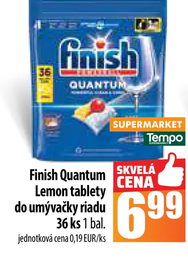 Finish Quantum Lemon tablety do umývačky riadu