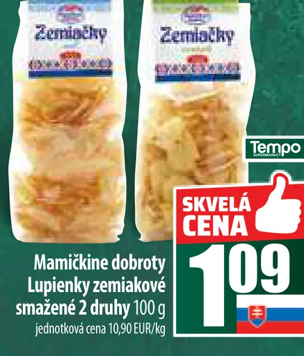 Mamičkina dobroty lupienky zemiakové smažené