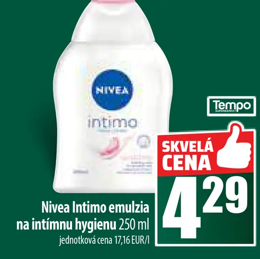 Nivea Intimo emulzia na intímnu hygienu