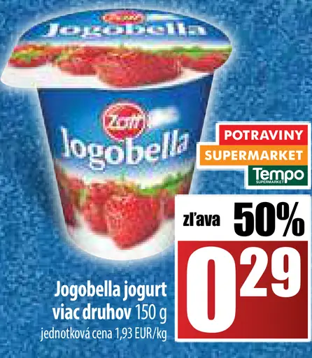 Jogobella jogurt viac druhov