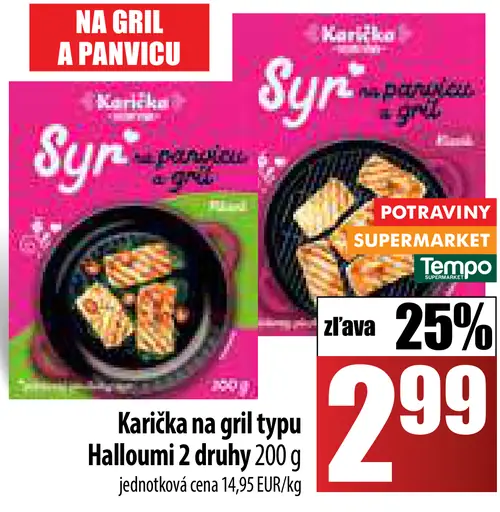 Karička Halloumi 2 druhy