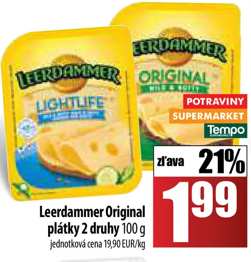 Leerdammer Original plátky