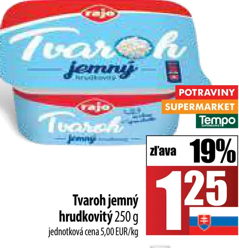 Tvaroh jemný hrudkovitý