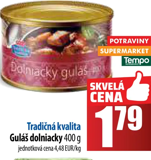 Tradičná kvalita Gulaš Dolinácky