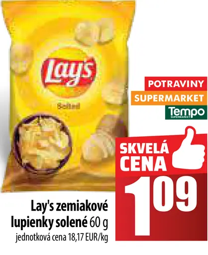 Lay's zemiakové solené lupienky