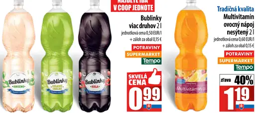 Multivitamin ochutený nápoj nesýtený