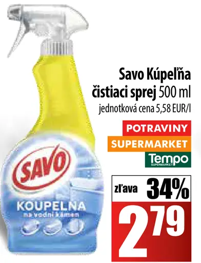 Savo Kúpeľa čistiaci sprej