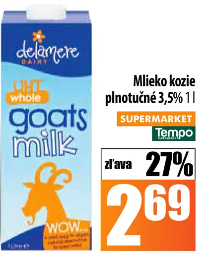 Delamere Milk kozie pľnotučné 3,5%