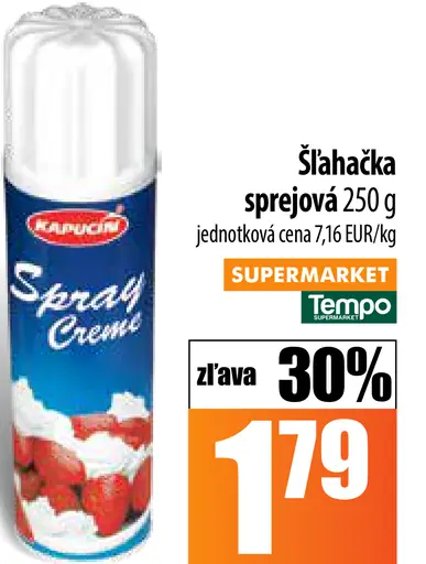 Kapucín Šľahačka v spreji