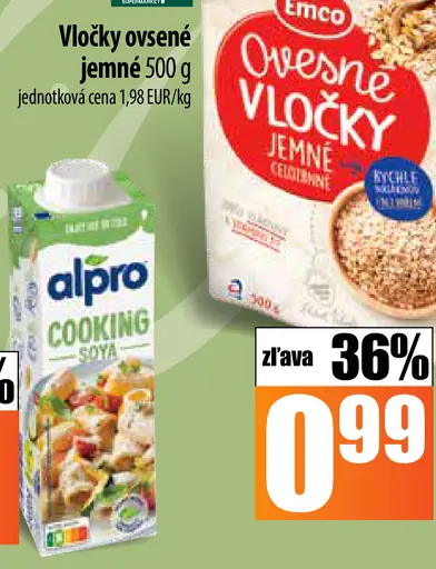 Emco ovsené vločky jemné