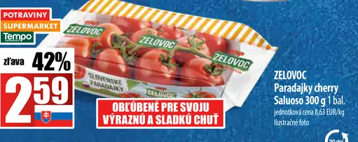 ZELOVOC Paradajky cherry Saluoso