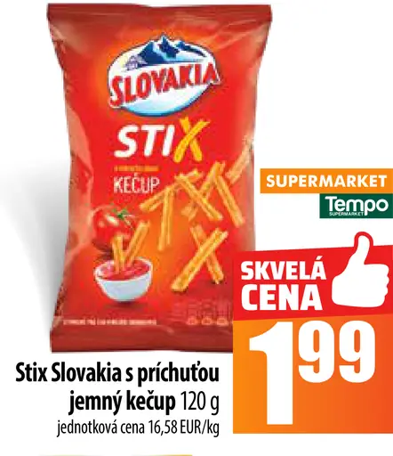 Slovakia Stix s príchuťou jemný kečup