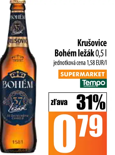 Krušovice Bohem plechovka