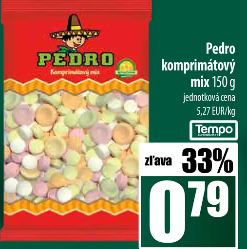 Pezoro Pedro komprimátové cukríky
