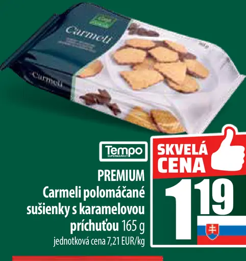 Carmeli Premium sušienky s karamelovou príchuťou