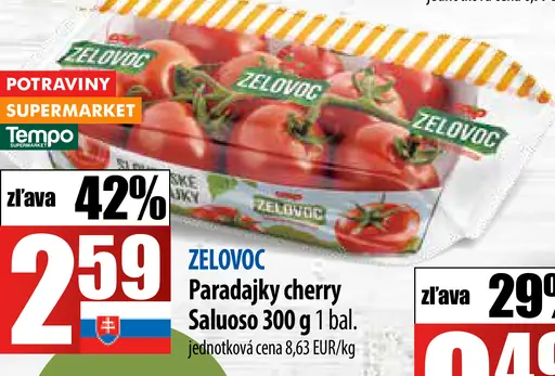Cherry paradajky Salusco