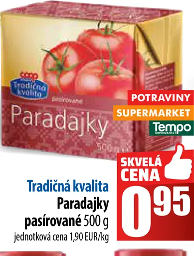COOP Jednota paradajky pasírované