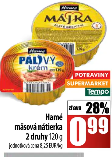 Hamé mäsová nátierka
