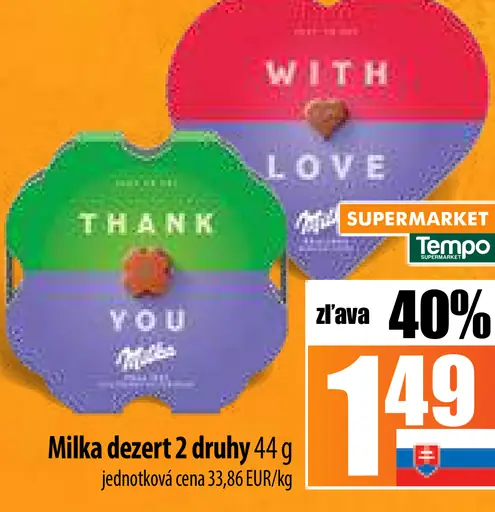 Milka dezert