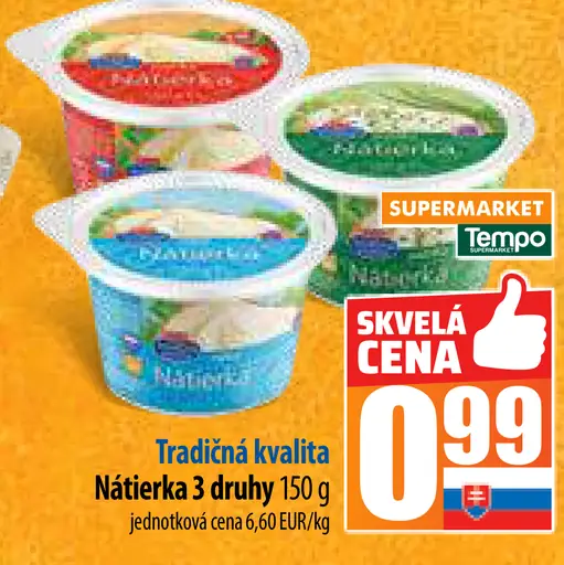 Tradičná kvalita Nátierka 3 druhy