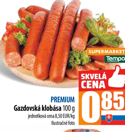 Gazdovská klobása PREMIUM