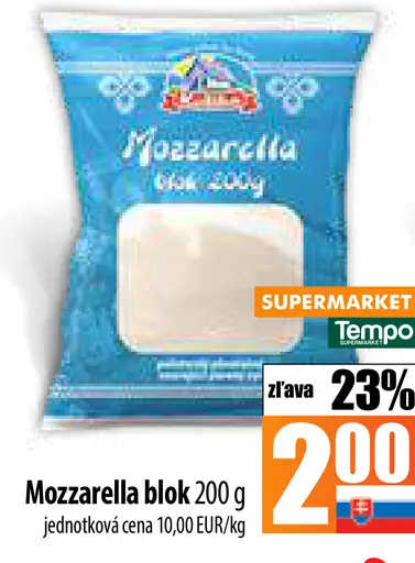 Mozzarella blok