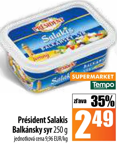 President Salakis Balkánsky syr