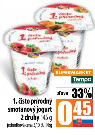 Rajo 1. čisto prírodný smotanový jogurt