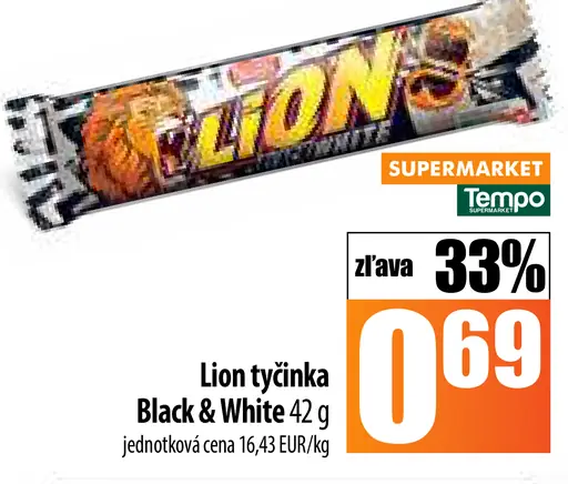 Lion tyčinka Black & White