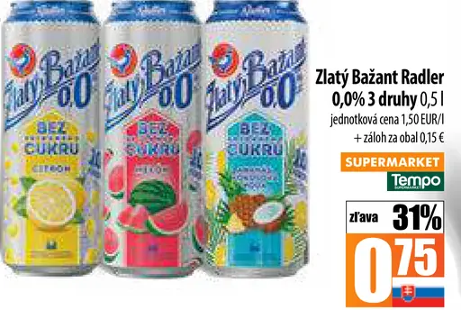 Zlatý Bažant radler