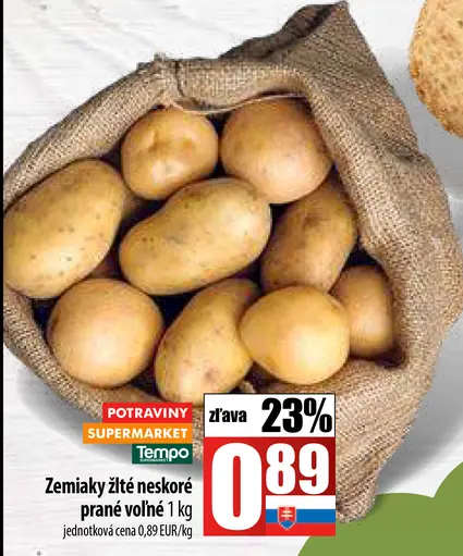 Zemiaky žlté neskoré pravé