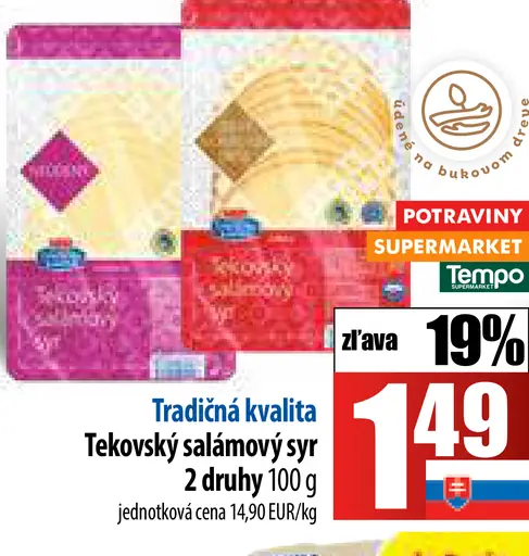 Tekovský salámový syr