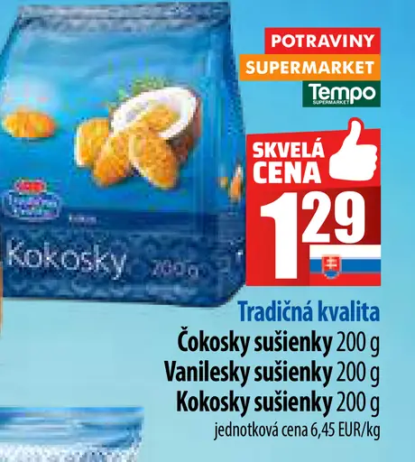 Kokosky tradičná kvalita sušienky