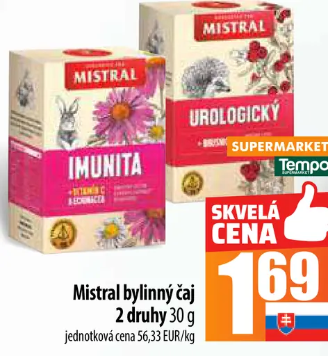 Mistral bylinný čaj Imunita - Urologický