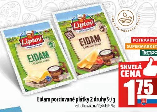 Liptov Eidam plátky