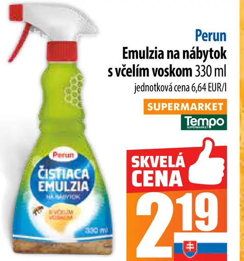 Perun Emulzia na nábytok s včelím voskom