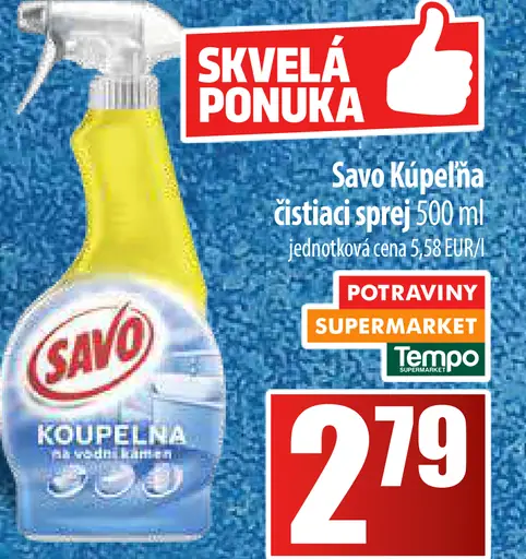 Savo Kúpeľňa čistiaci sprej