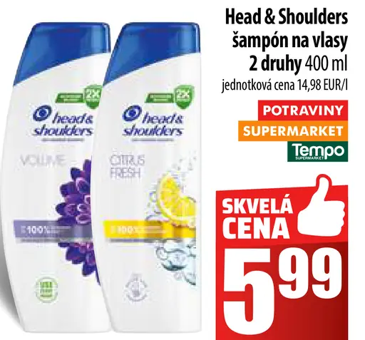 Head & Shoulders šampón na vlasy