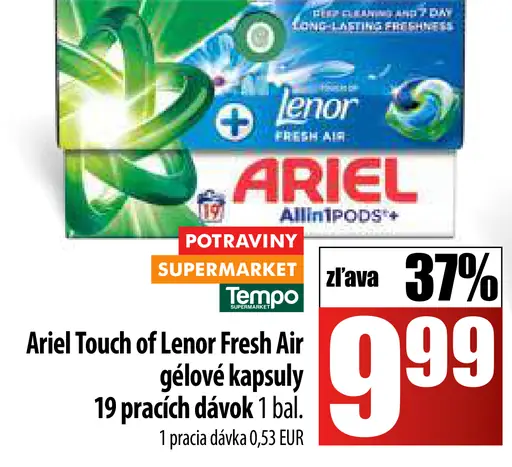 Ariel Touch of Lenor Fresh Air