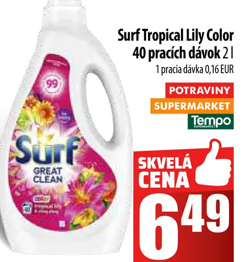 Surf Tropical Lily Color