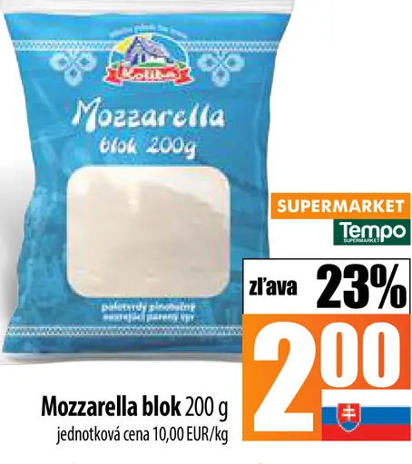 Mozzarella blok