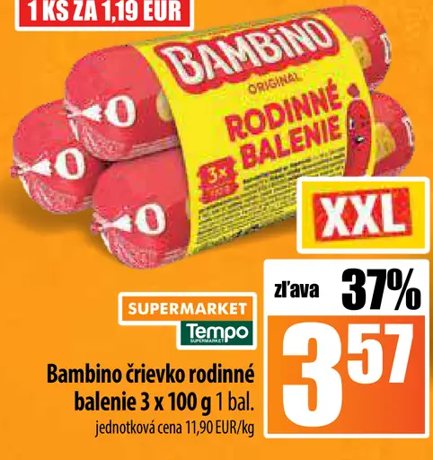 Bambino črievko rodinné balenie