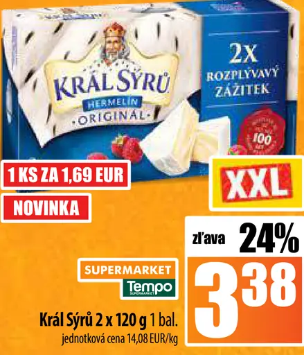 Kráľ sýru hermelín